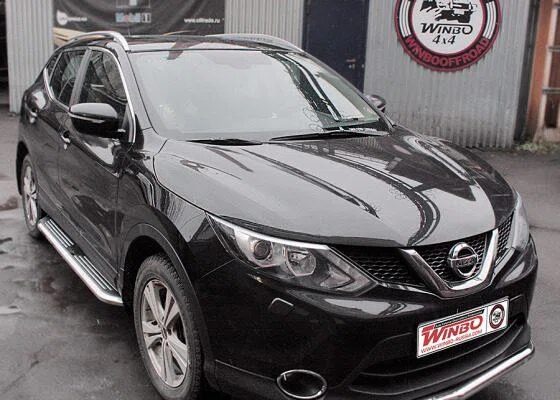 Рейлинги на крышу в оригинальном дизайне NISSAN QASHQAI 2014-НВ  в оригинальном цвете